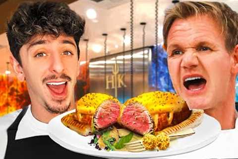 I Surprised Gordon Ramsay w/ a $10,000 Beef Wellington!