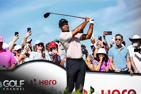 Tiger Woods tees off on No. 1 during Hero World Challenge first round | Golf Channel