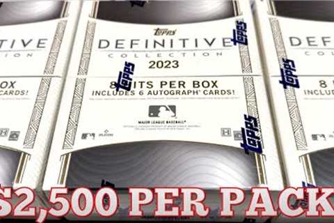 $7,000 CASE OF BASEBALL CARDS?!  NEW RELEASE!  2023 TOPPS DEFINITIVE COLLECTION!