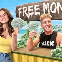 Giving Away $100,000 from my Free Money Stand!