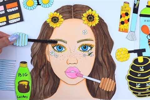 ASMR Makeup Skincare with PAPER COSMETICS 🍯 Honey