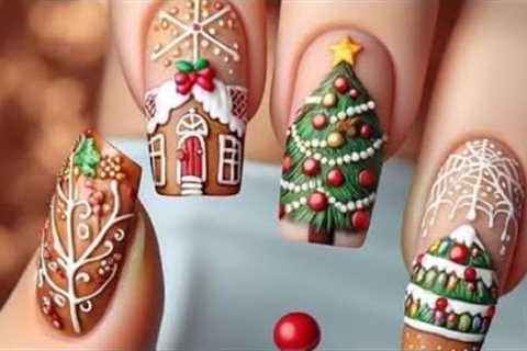 Christmas Nail Decoration Ideas 2023 #tutorial | Best Holidays Nail Art ...