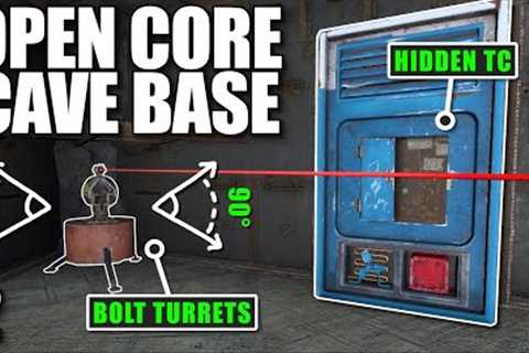 I BUILT AN OPEN CORE CAVE BASE WITH INNER PEEKS BELOW A CLAN | Solo Rust