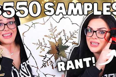 $550 of BEAUTY SAMPLES?! Is It WORTH IT?! | Luxury YSL Advent Calendar Unboxing