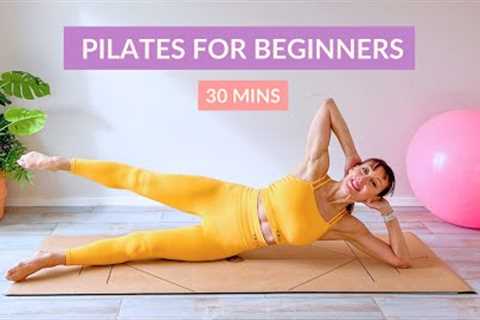 Pilates For Beginners | 30 Min Pilates Workout with Warm Up and the First 10 Exercises from my Book
