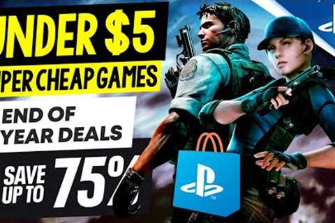 10 GREAT PSN Game Deals UNDER $5! PSN END OF YEAR SALE 2023 Great SUPER CHEAP PS4/PS5 Games to Buy!