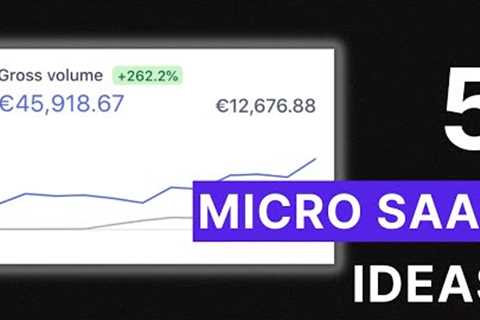 5 Micro SaaS Ideas You Can Start In 2024 (...and Replace Your Job)