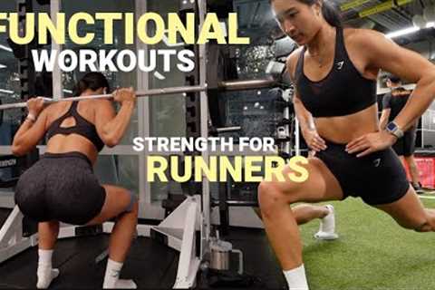 Functional Gym Workouts + Strength for Runners | Marathon Training VLOG