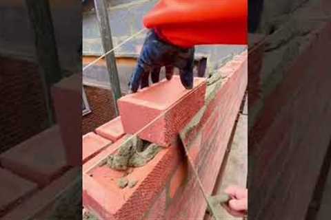 A great and professional masonry brick 🧱 wall work. I hope this helps us to learn this skill