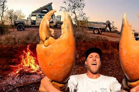 I SPENT 72 HOURS Catching GIANT CRAB - Catch and Cook on a FIRE