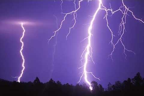⚡ Powerful Thunderstorm Rain Sounds for Sleeping | Relaxing Rain, Thunder &amp; Lightning at Night..
