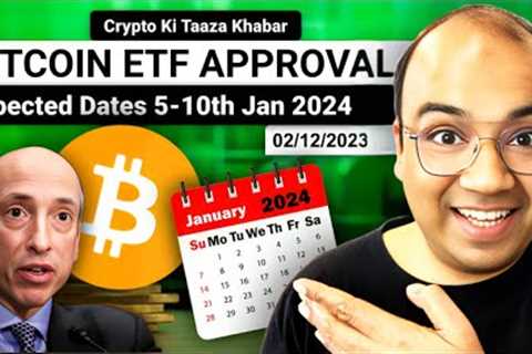 Bitcoin ETF Approval Expected Dates. 5-10th Jan 2024.