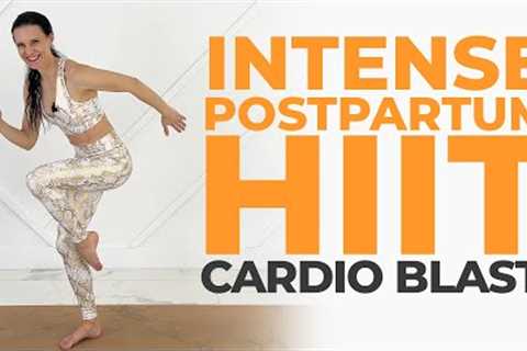 15-Min Postpartum Cardio HIIT Workout!