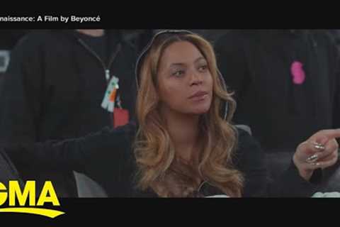 Beyonce's intimate look behind the scenes of her tour
