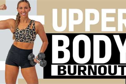 Full Upper Body Dumbbell Workout to Build Strength! *Crazy Burnout!*