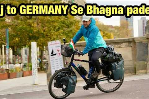 A Day  of  My  TRAVELLING  at  German 🇩🇪  --  POLAND 🇵🇱  Border || CYCLE BABA Hindi Vlog