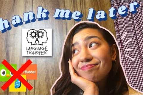The Best FREE Language App Is THIS, thank you for coming to my TEDx Talk. || Language Transfer