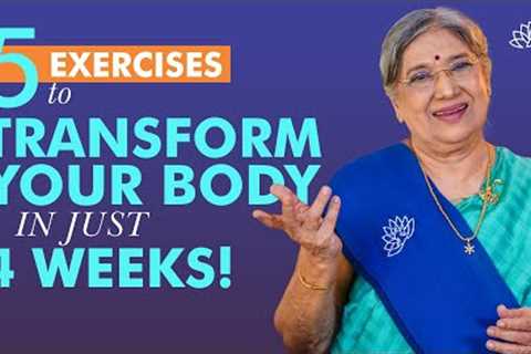 5 Simple Yoga Exercises: Transform Your Body with Yoga in 4 Weeks | Quick Results | Dr. Hansaji