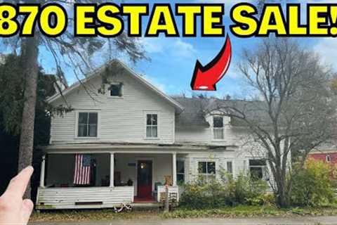 ESTATE SALE IN 153 YEAR OLD COUNTRY HOME REVEALS HIDDEN TREAURES!!!