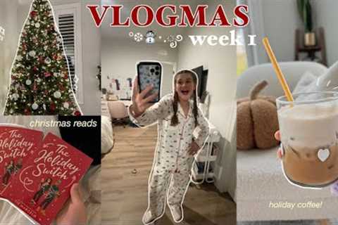 VLOGMAS WEEK 1 | homemade sugar coffee, shopping, haul