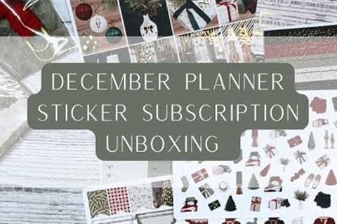 December Sticker Subscription Unboxing