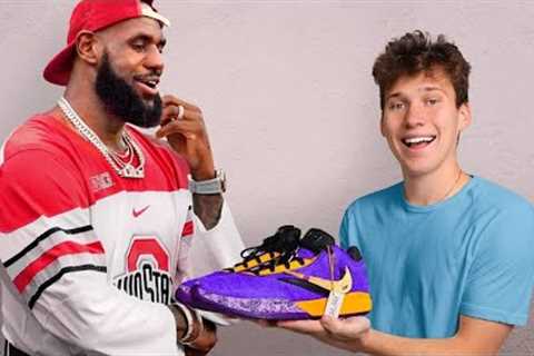 I Surprised LeBron James with Custom Shoes