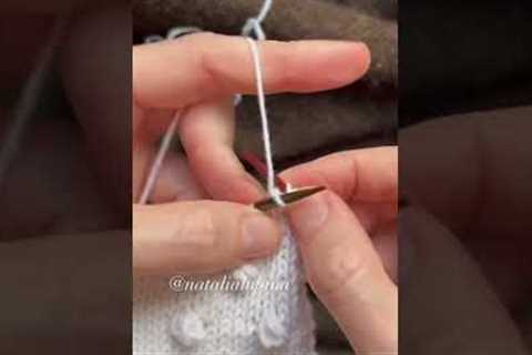 Easy to knit popcorn stitch #handmade#knitting#tutorial #easyknittingdesign #subcribemychannel#fypシ