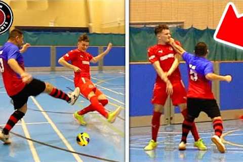 I Played in a PRO FUTSAL MATCH &amp; I Got PUNCHED... (Football Skills &amp; Goals)