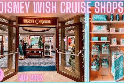 Disney Wish Disney Cruise Line Gift Shop Tour Loungefly Christmas Disney 100 Merch Come Shop With Me