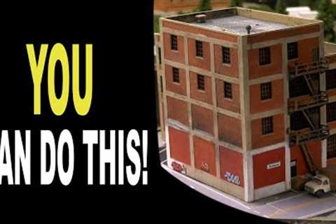 Model Railroad Kit Building  &amp; Painting  YOU CAN DO THIS! Great Results!