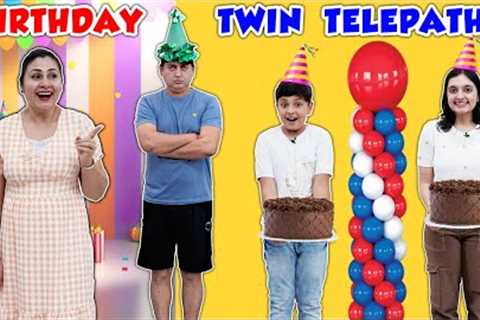 BIRTHDAY TWIN TELEPATHY | Papa Ka Birthday Celebration | Eating Challenge | Aayu and Pihu Show