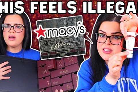 Should This Be ILLEGAL?! | $120 Luxury Macy's Advent Calendar Unboxing