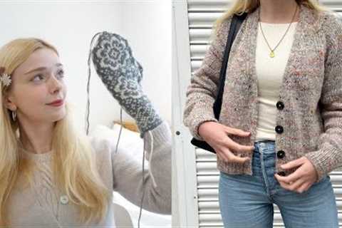 florence's knitting podcast 23: the step by step cardigan and many many mittens