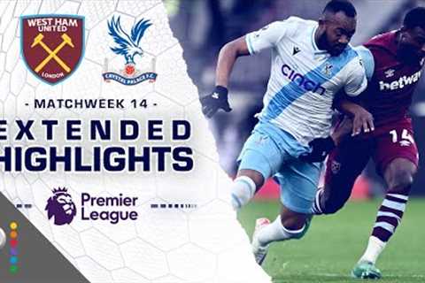West Ham United v. Crystal Palace | PREMIER LEAGUE HIGHLIGHTS | 12/3/2023 | NBC Sports