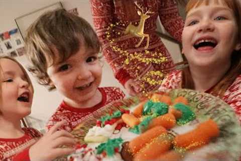CHRiSTMAS MORNiNG with Adley, Niko, &amp; Navey!!  Snowy Elf has a Baby Sister! magical opening..