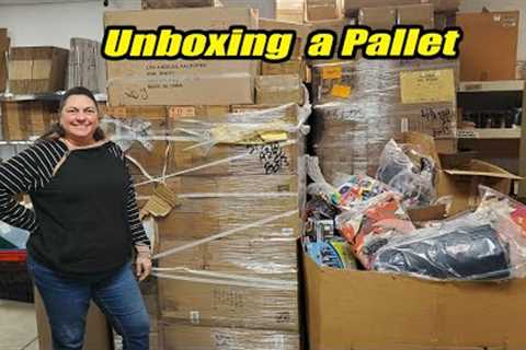 Unboxing a pallet of amazing decor items We have something to make it snow inside your house.