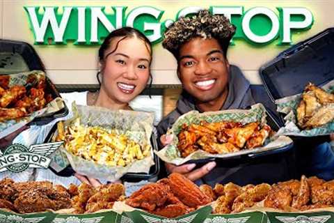 We Tried WINGSTOP for the First Time! (WINGS &amp; FRIES MUKBANG)