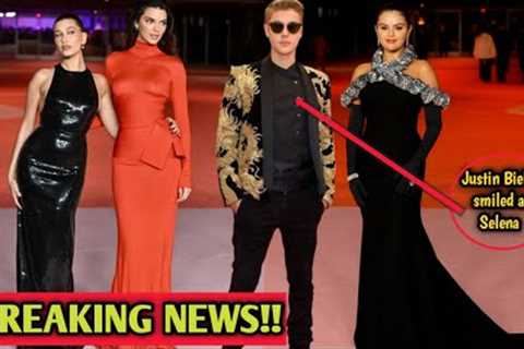 Selena Gomez, Hailey Bieber, Kendall Jenner and Justin Bieber at the Academy Meseum Gala night 2023