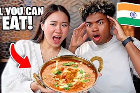 We Ate At The Largest Indian Buffet! (150 ITEMS)