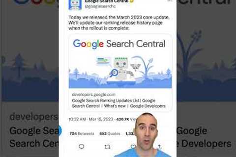 Google March 2023 Core Update CONFIRMED