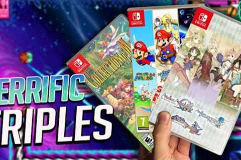 24 Terrific Triple Packs! 3 Nintendo Switch Games In 1!
