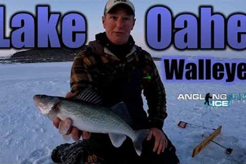 Ice Fishing Lake Oahe Walleyes