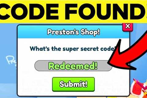 How To REDEEM ALL SECRET PRESTONS SHOP CODES In Roblox Pet Simulator 99!