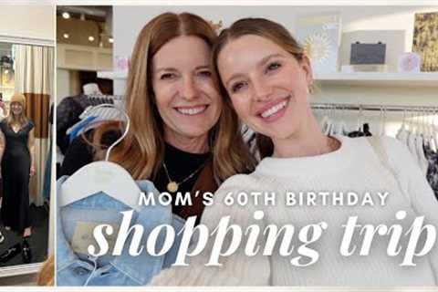 VLOG: getting mom a new wardrobe for her 60th bday (shopping + closet clean out!)