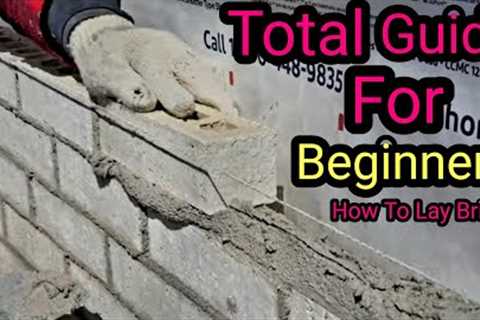 How To Lay Bricks For Beginners /ALL YOU NEEDED TO KNOW DIY