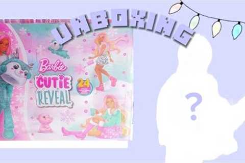 ASMR UNBOXING THE NEW MYSTERY CUTIE REVEAL BARBIE ADVENT CALENDAR 2023!🎁🎄☃️🎅(24 MYSTERY..