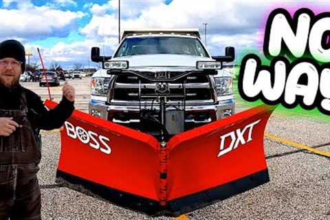 BOSS SNOWPLOW JUST HOOKED OUR DUMP TRUCK UP BIG TIME!