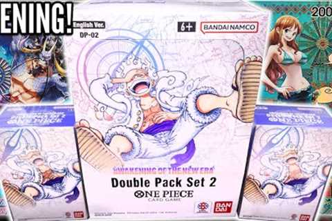 One Piece Card Game: Unboxing The DOUBLE PACK SET 2 (Awakening of A New Era)