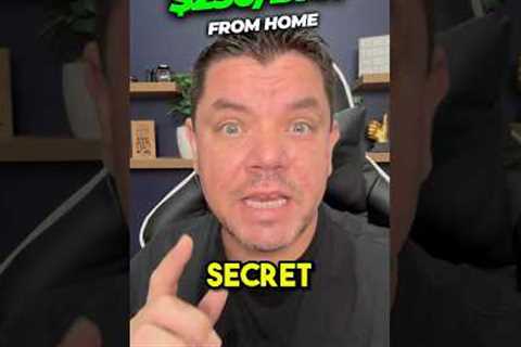 $250 A Day Work From Home SECRET (Make Money Online 2024)