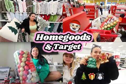 Shopping at multiple TARGET &amp; HOMEGOODS for christmas! | vlogmas day 6